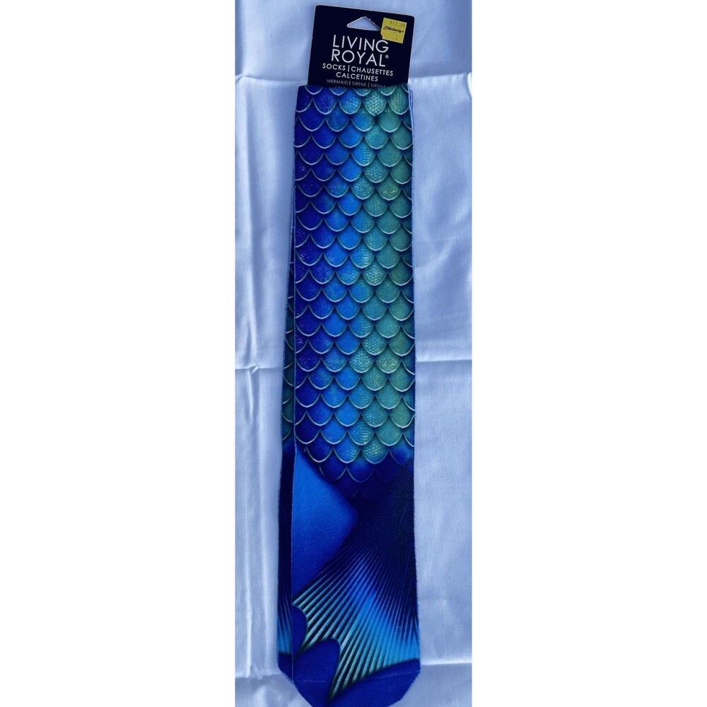 Mermaid Knee High Socks Unisex M/L Living Royal Fantasy Ocean Fashion New